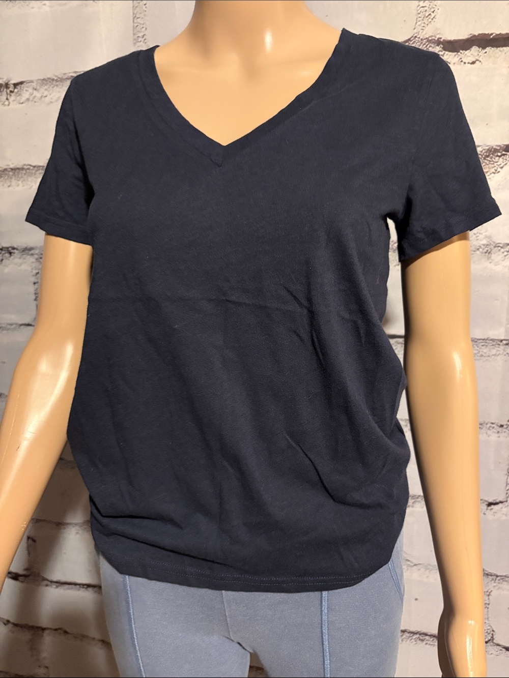 NWT J. Crew Navy Slub Tee T-Shirt V-Neck Size XS